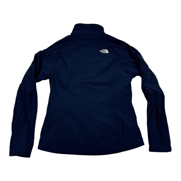The North Face Softshell Jacket Womens Medium Blue Full Zip Fleece Lined Stretch - Picture 2 of 7